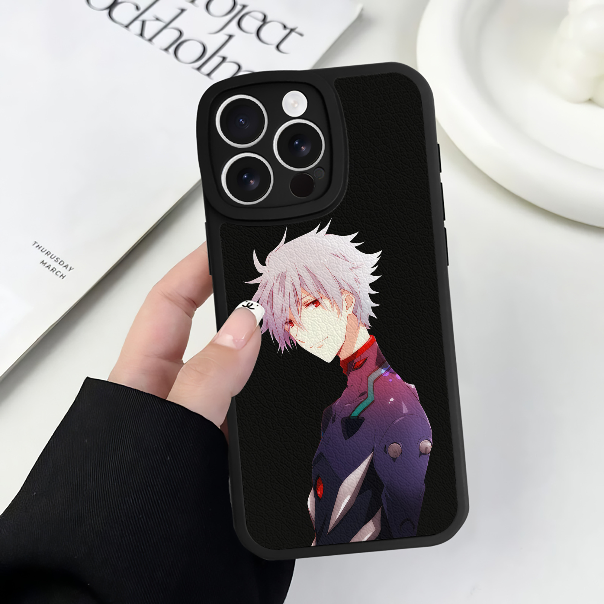 （画像用） EVA 新世紀エヴァンゲリオン 【iPhone 16シリーズ対応】シリコンスマホケース（レザー調） 材質：シリコン